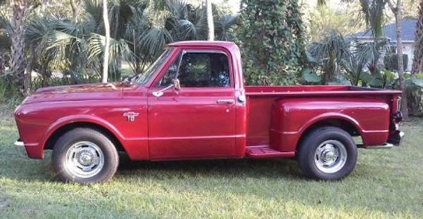 1967 Red Chevrolet C-10 Pickup Truck