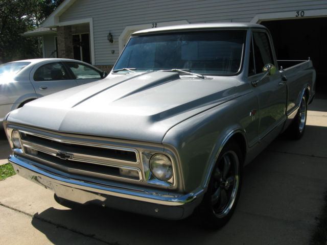 1967 Silver Chevrolet C-10 pick up