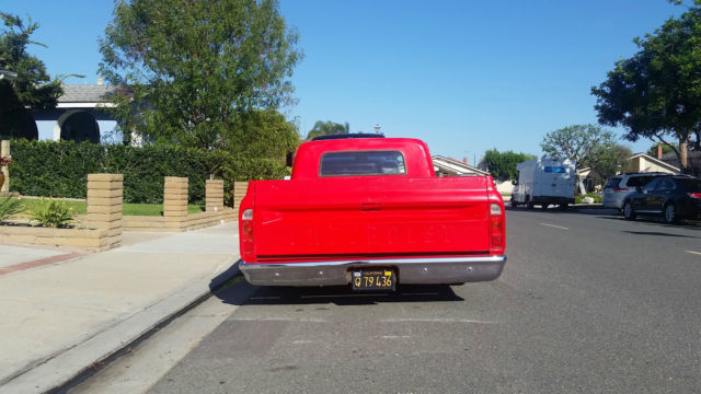 1967 Red Chevrolet C-10