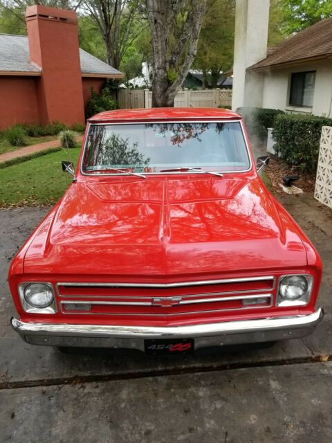 1967 Red Chevrolet C-10 Standard Cab Pickup