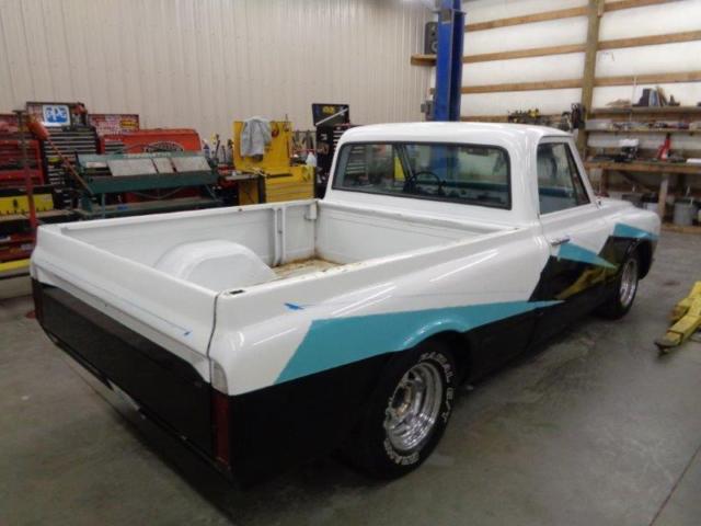 1967 White Black Chevrolet C-10 Standard Cab Pickup