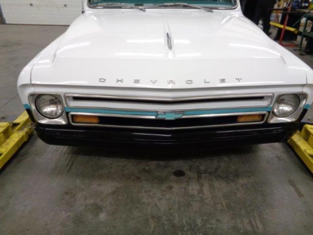1967 White Black Chevrolet C-10 Standard Cab Pickup