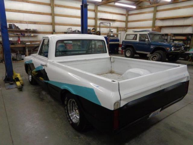1967 White Black Chevrolet C-10 Standard Cab Pickup