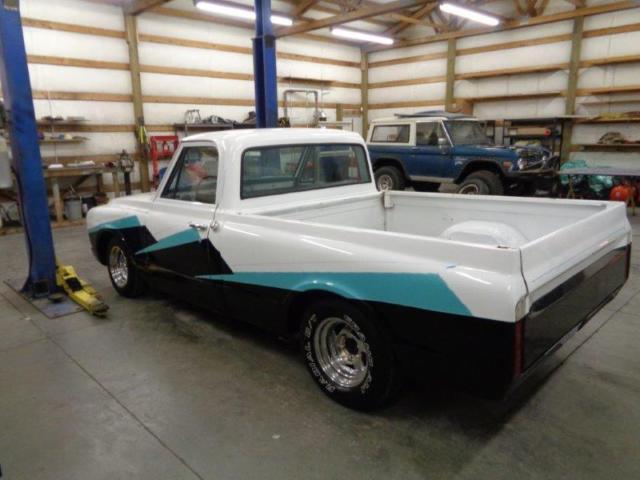 1967 White Black Chevrolet C-10 Standard Cab Pickup