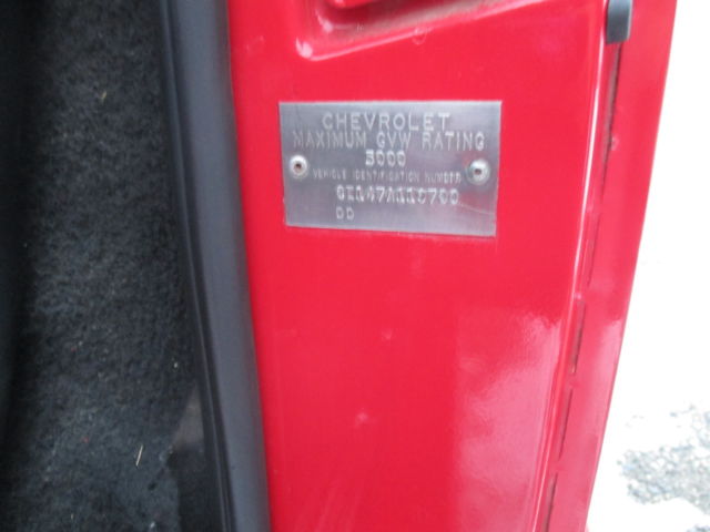 1967 Red Chevrolet C-10 Standard Cab Pickup