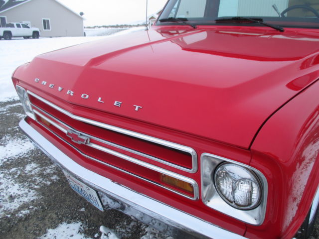 1967 Red Chevrolet C-10 Standard Cab Pickup