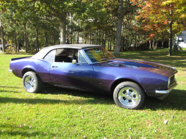 1967 Blue Chevrolet Camaro Convertible