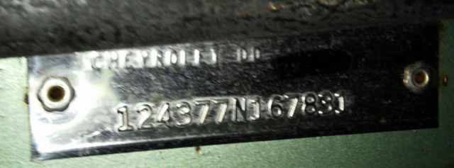 1967 Green Chevrolet Camaro Coupe