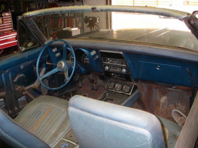 1967 Blue Chevrolet Camaro Convertible