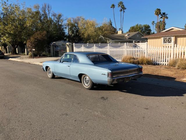 1967 Blue Chevrolet Chevelle Coupe