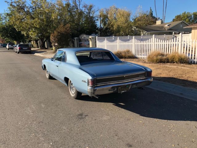 1967 Blue Chevrolet Chevelle Coupe