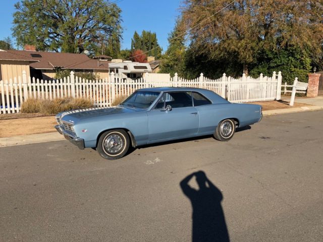 1967 Blue Chevrolet Chevelle Coupe