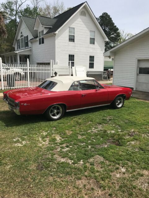 1967 Red Chevrolet Chevelle Convertible