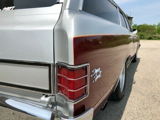 1967 Maroon/Silver Chevrolet Chevelle Wagon