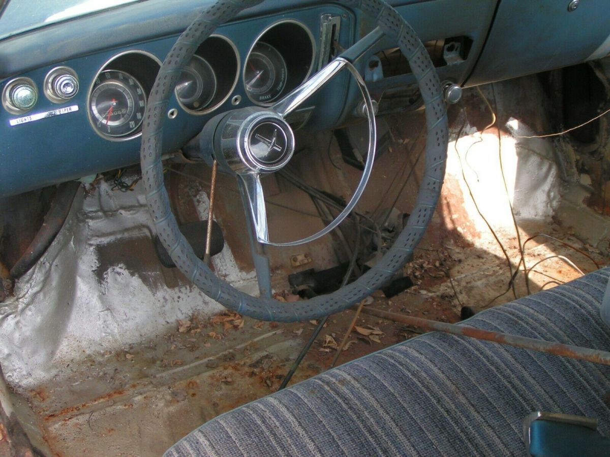 1967 BLUE AND WHITE Chevrolet Corvair Coupe