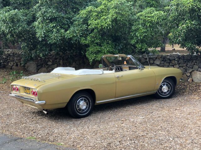 1967 Gold Chevrolet Corvair Convertible