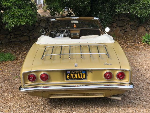1967 Gold Chevrolet Corvair Convertible