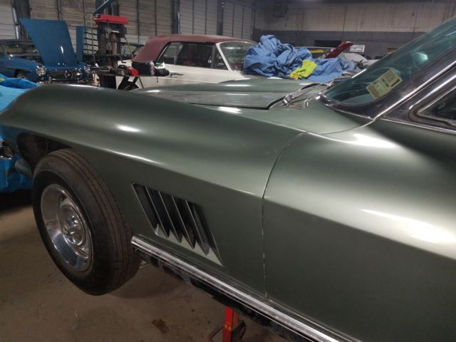 1967 Green Chevrolet Corvette Convertible