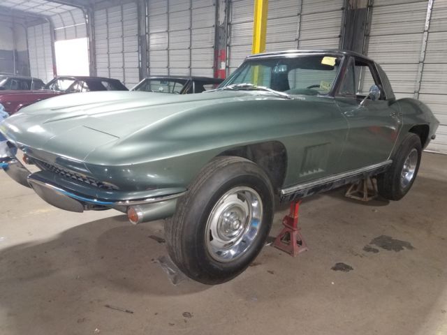 1967 Green Chevrolet Corvette Convertible