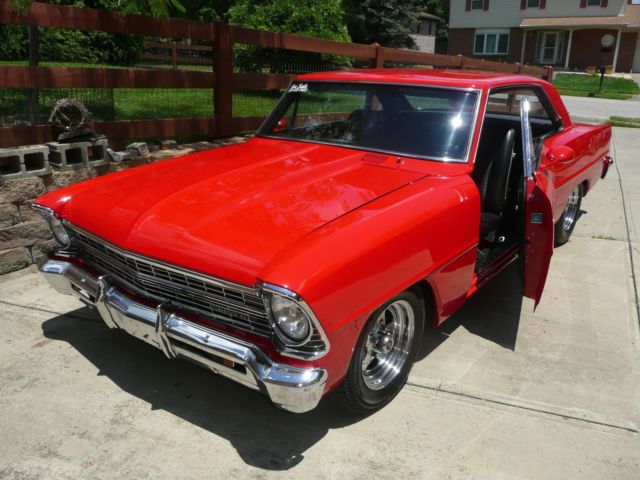 1967 Viper Red Chevrolet Nova 2 Door Hardtop