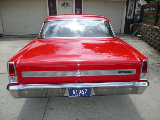 1967 Viper Red Chevrolet Nova 2 Door Hardtop