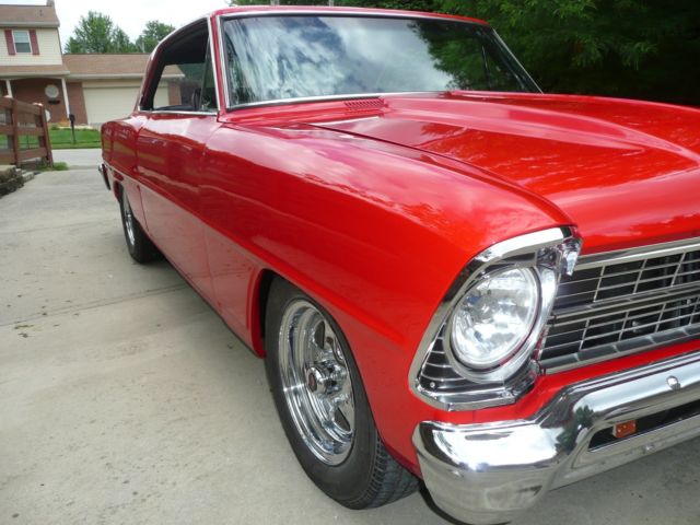 1967 Viper Red Chevrolet Nova 2 Door Hardtop