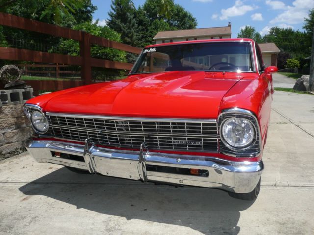 1967 Viper Red Chevrolet Nova 2 Door Hardtop