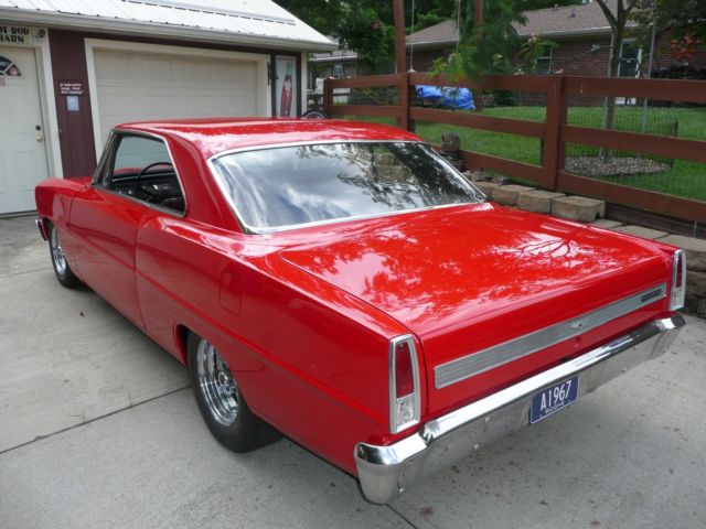 1967 Viper Red Chevrolet Nova 2 Door Hardtop