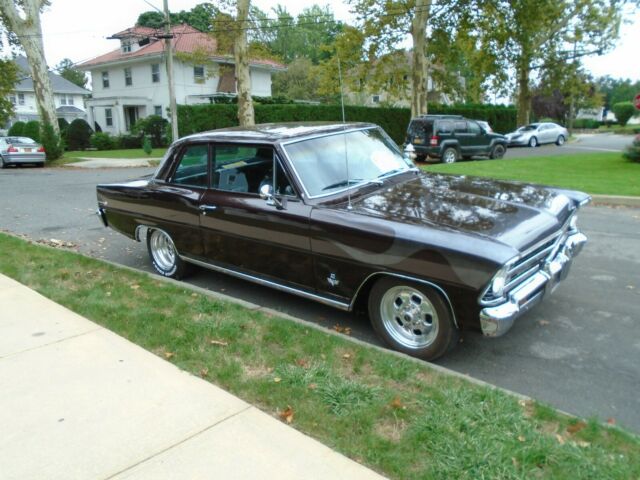 1967 Black Cherry Chevrolet Nova Sedan