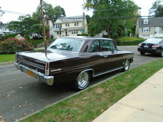 1967 Black Cherry Chevrolet Nova Sedan
