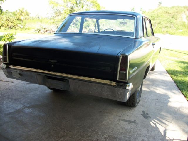 1967 Green Chevrolet Nova Sedan
