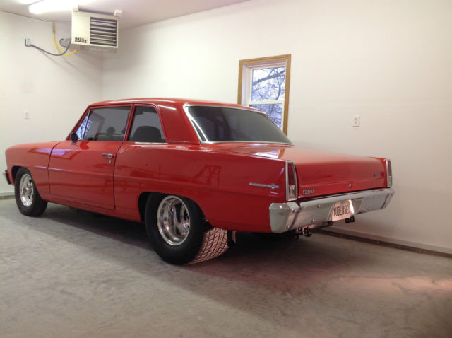1967 Orange Chevrolet Nova Sedan
