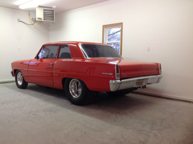1967 Orange Chevrolet Nova Sedan