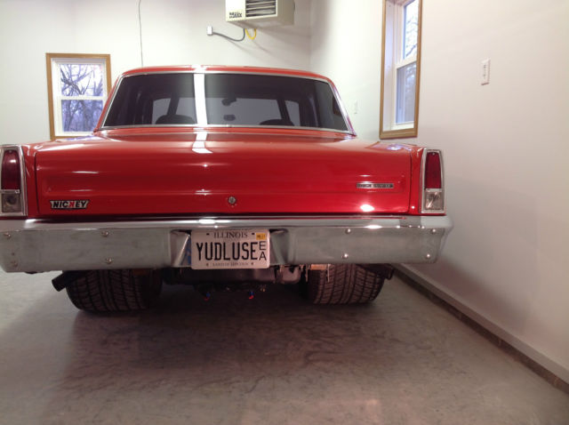 1967 Orange Chevrolet Nova Sedan
