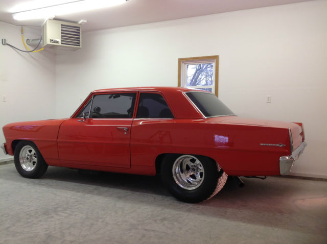 1967 Orange Chevrolet Nova Sedan
