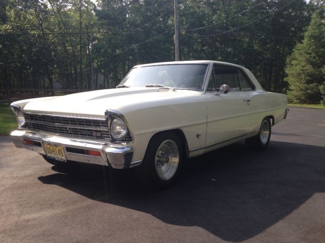 1967 White Chevrolet Nova 2 Door
