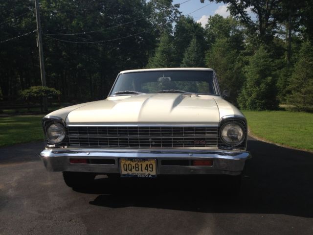 1967 White Chevrolet Nova 2 Door