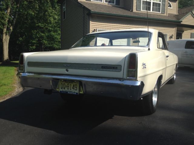 1967 White Chevrolet Nova 2 Door