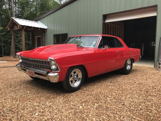 1967 Red Chevrolet Nova Coupe