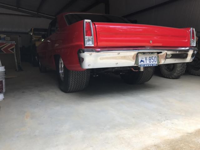 1967 Red Chevrolet Nova Coupe