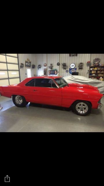 1967 Red Chevrolet Nova Coupe