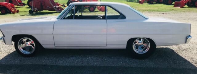 1967 White Chevrolet Nova Coupe