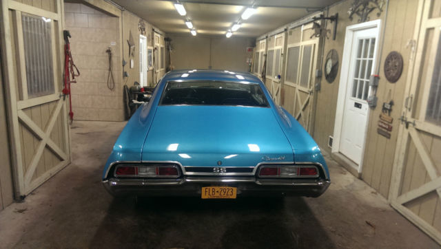 1967 marina blue Chevrolet Impala Fastback