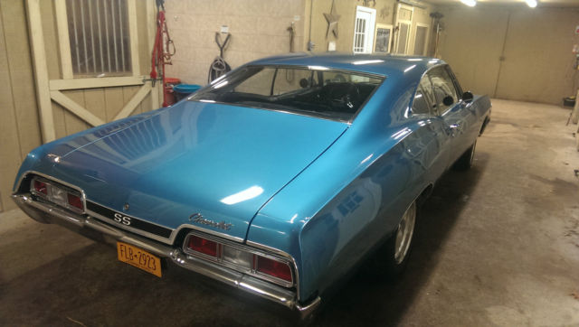 1967 marina blue Chevrolet Impala Fastback