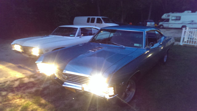 1967 marina blue Chevrolet Impala Fastback