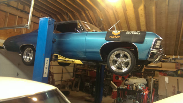 1967 marina blue Chevrolet Impala Fastback