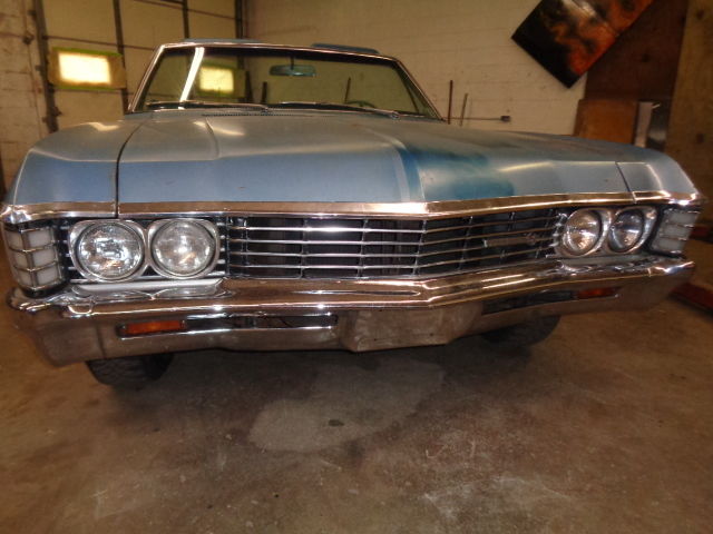 1967 Blue Chevrolet Impala Convertible