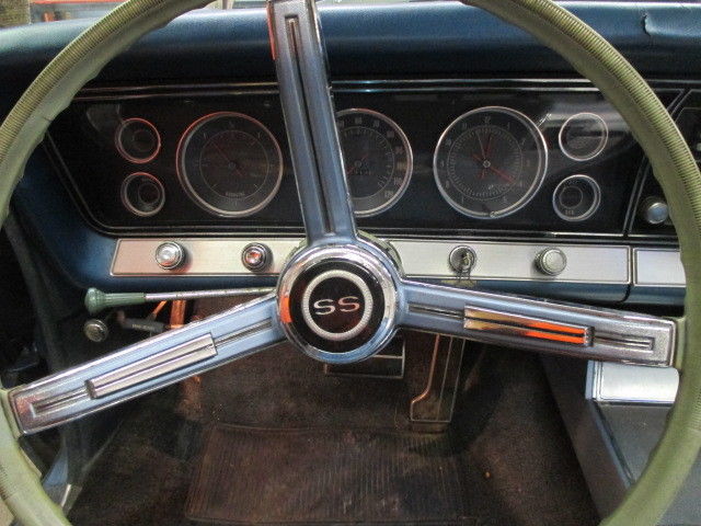 1967 Blue Chevrolet Impala Convertible