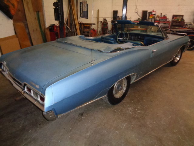 1967 Blue Chevrolet Impala Convertible