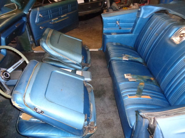 1967 Blue Chevrolet Impala Convertible